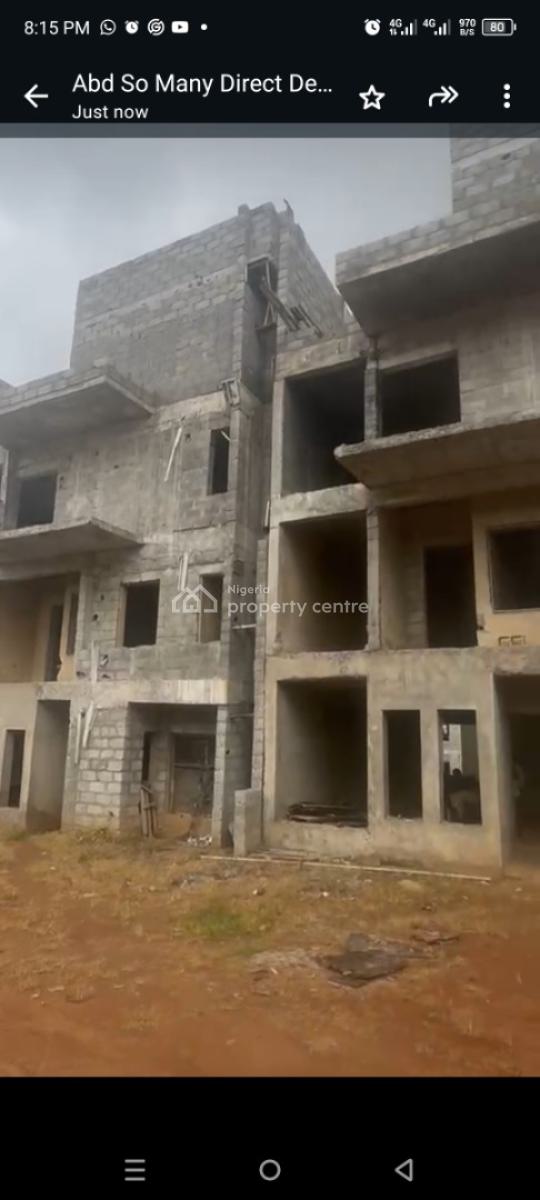 Distress Property 9 Units of 5 Bedroom Duplexes, Katampe Extension, Katampe, Abuja, Terraced Duplex for Sale