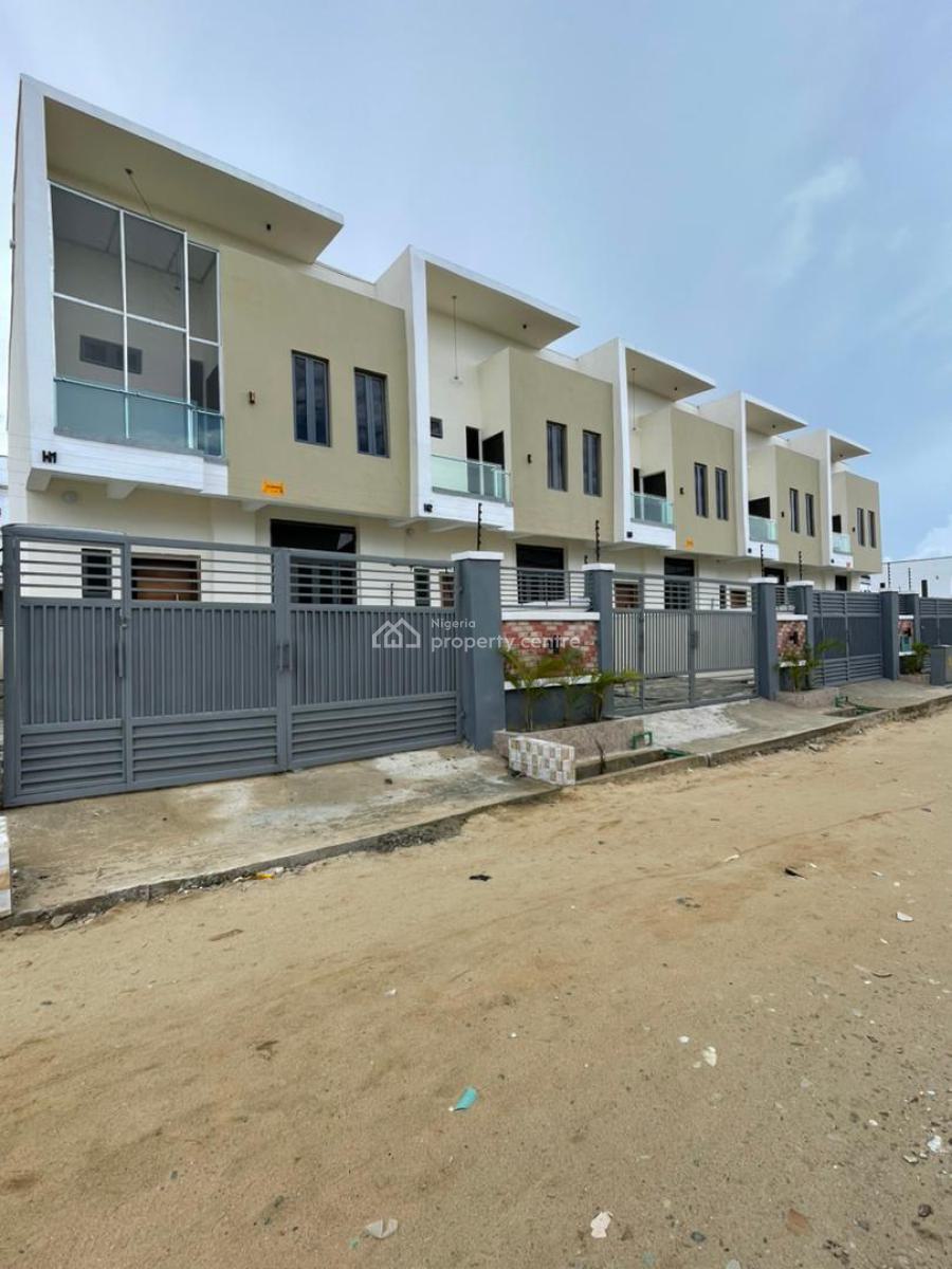 4bedroom Terrace Duplex with a Bq (self Compound), Ikota, Lekki, Lagos, Terraced Duplex for Rent