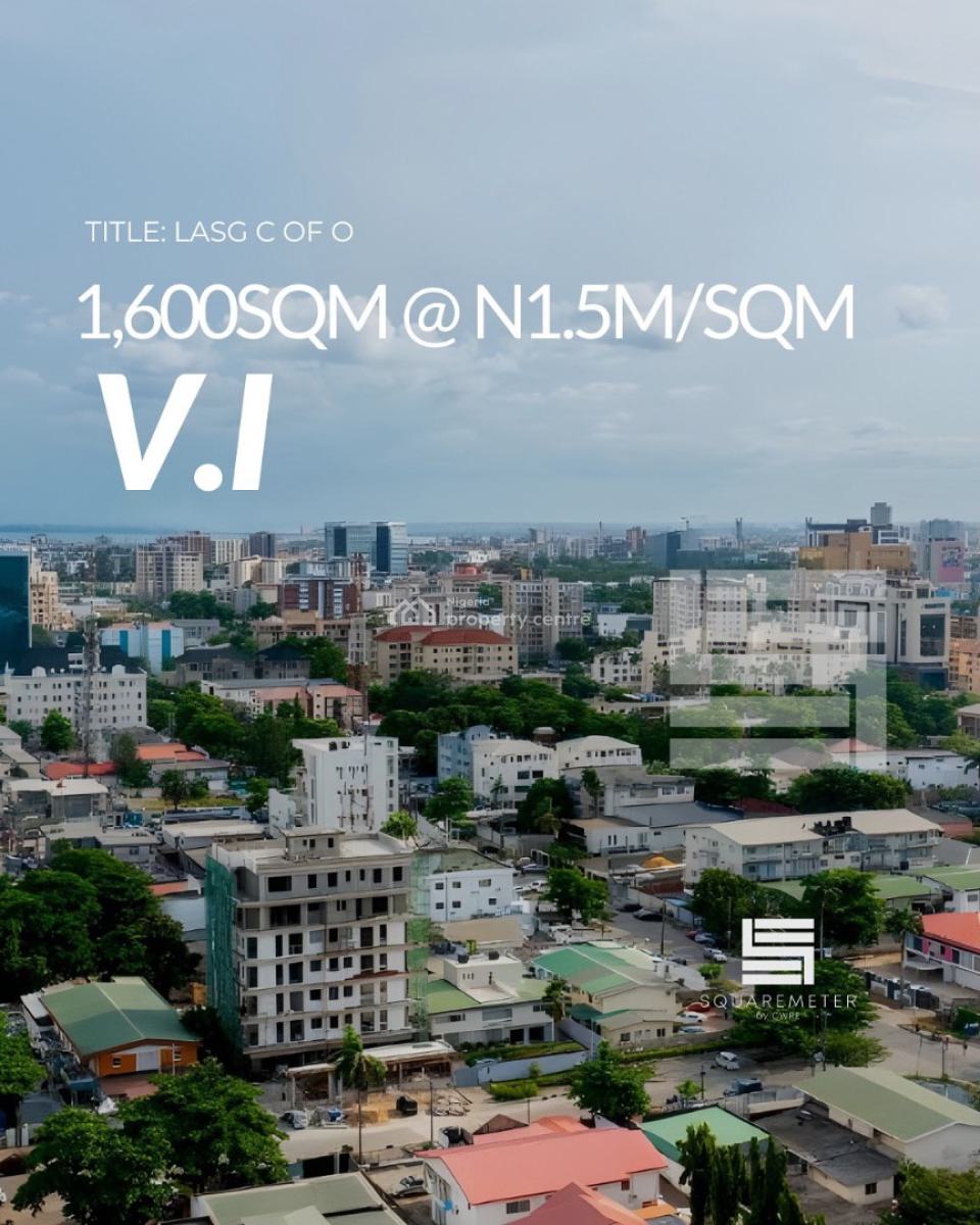 Lovely 1,600sqm Land, Corner Piece, Victoria Island (vi), Lagos, Residential Land for Sale