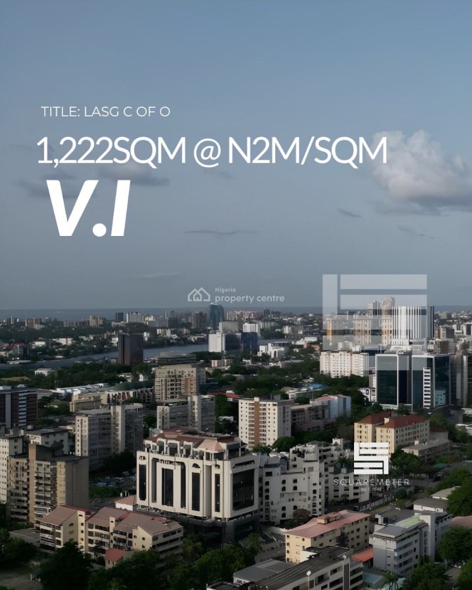 Lovely 1,222sqm Land, Adeola Hopewell, Victoria Island (vi), Lagos, Residential Land for Sale