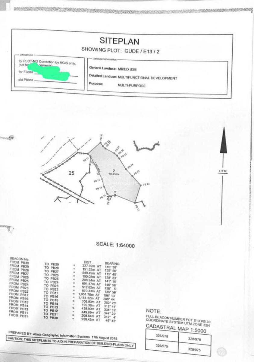 a Standard, Distressed Land, Gude, Apo, Abuja, Mixed-use Land for Sale