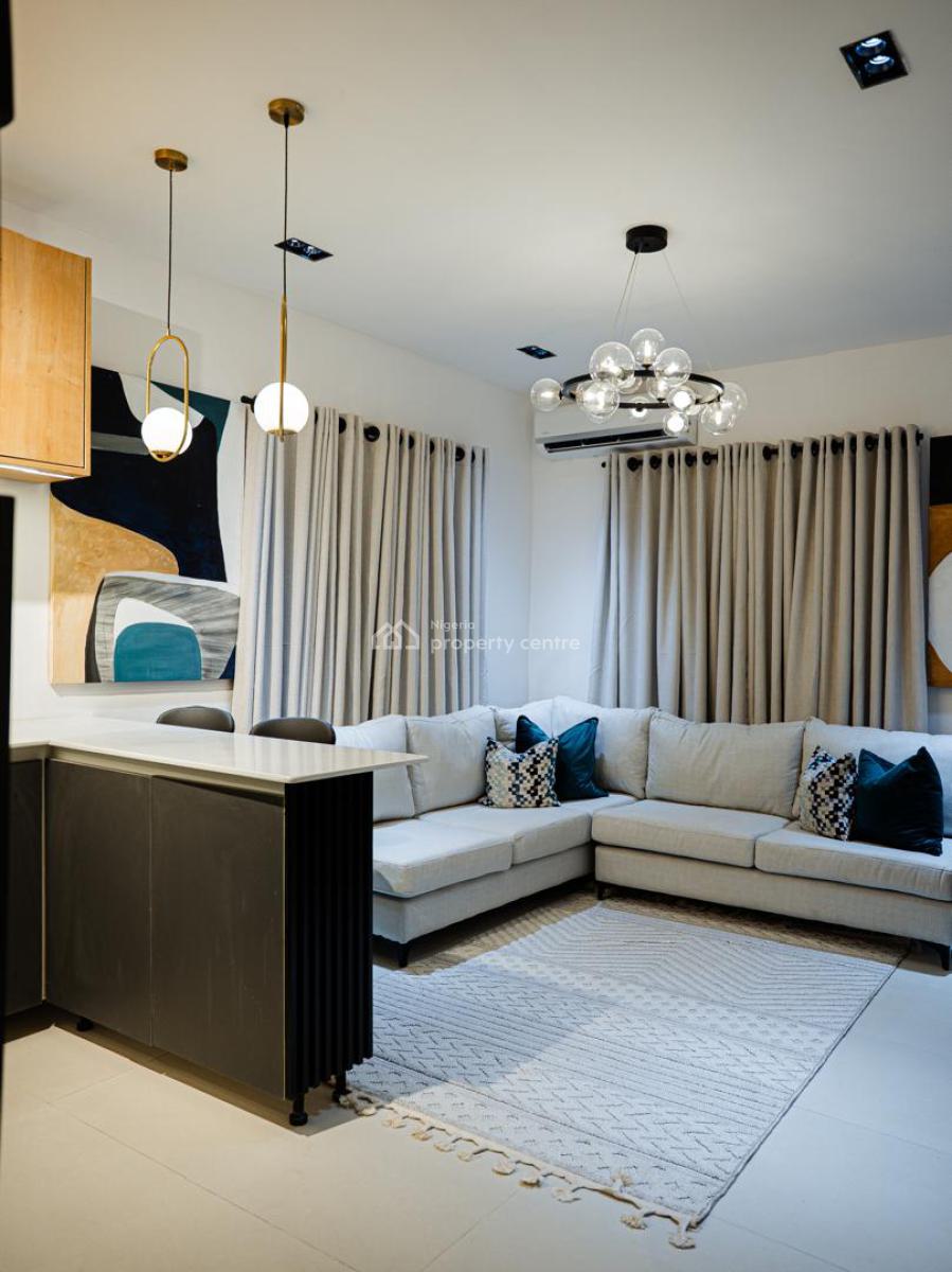 Beautiful 1 Bedroom Apartment with Outdoor Jacuzzi, Behind Dowen College, Lekki Phase 1, Lekki, Lagos, Flat / Apartment Short Let