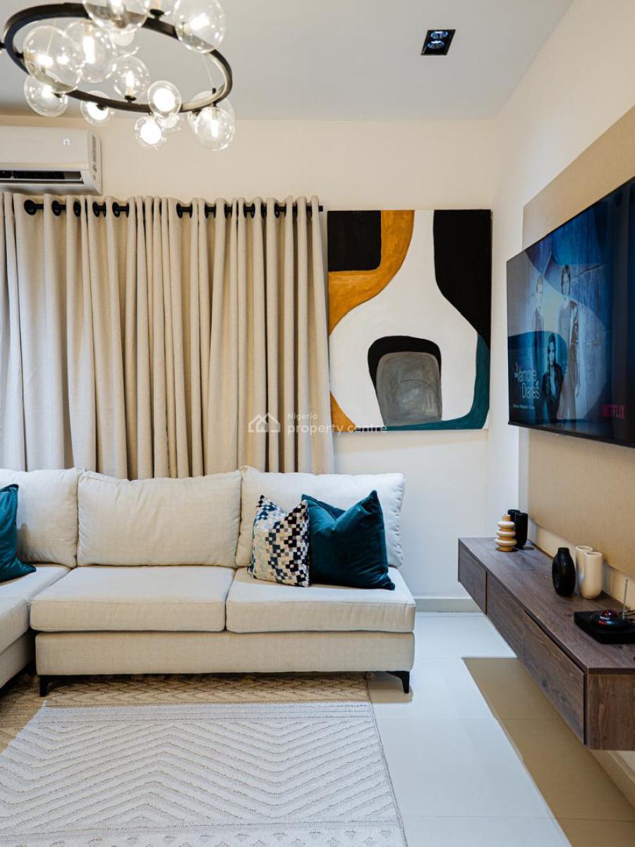 Beautiful 1 Bedroom Apartment with Outdoor Jacuzzi, Behind Dowen College, Lekki Phase 1, Lekki, Lagos, Flat / Apartment Short Let