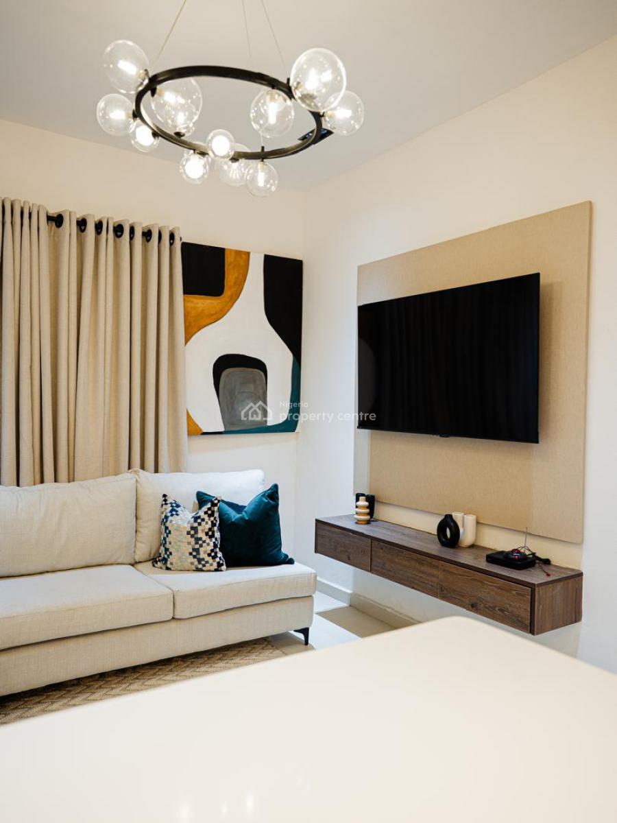 Beautiful 1 Bedroom Apartment with Outdoor Jacuzzi, Behind Dowen College, Lekki Phase 1, Lekki, Lagos, Flat / Apartment Short Let