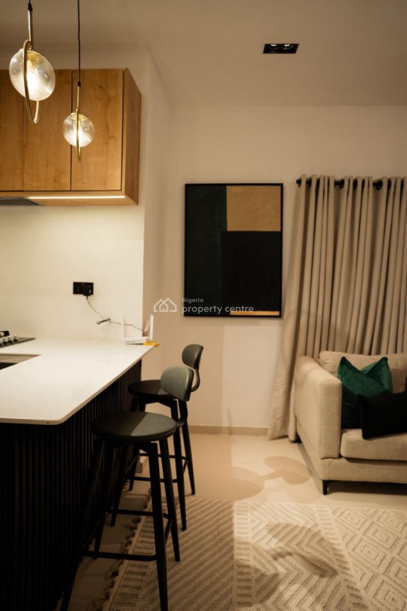 Spacious 1 Bedroom Apartment with Outdoor Jacuzzi, Behind Lagoon School, Lekki Phase 1, Lekki, Lagos, Flat / Apartment Short Let