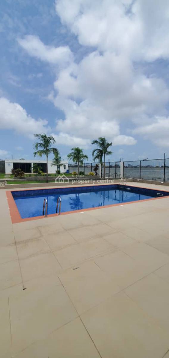 Water-front Serviced 4 Bed Terrace Duplex with Bq, Pool, Gym and Jetty, Lekki Phase 1, Lekki, Lagos, Terraced Duplex for Rent