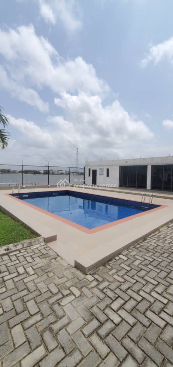 Water-front Serviced 4 Bed Terrace Duplex with Bq, Pool, Gym and Jetty, Lekki Phase 1, Lekki, Lagos, Terraced Duplex for Rent