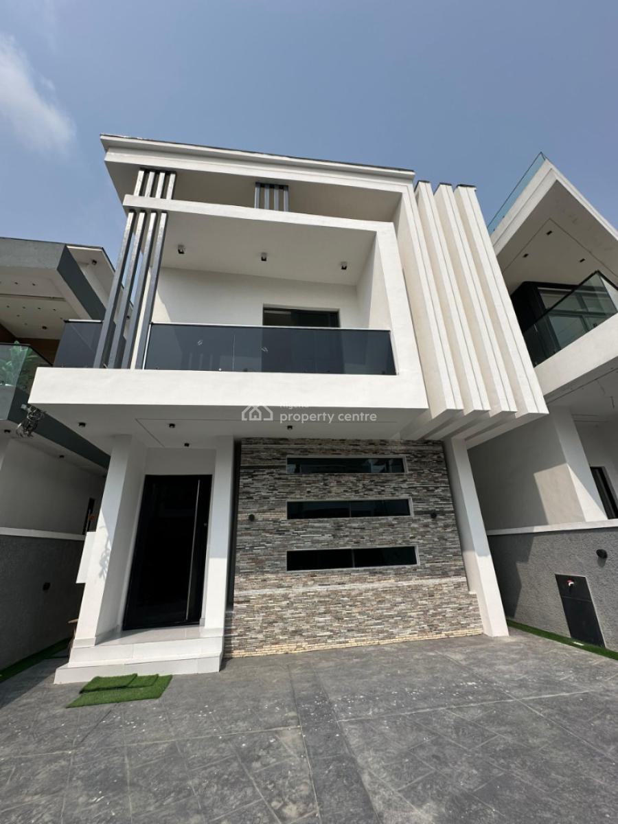 Contemporary 5 Bedroom Fully Detached Duplex with Bq, Pool & Solar, Ajah, Lagos, Detached Duplex for Sale