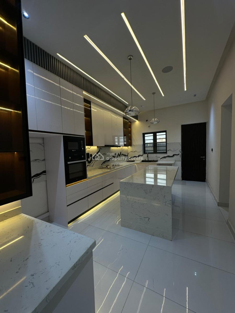 Contemporary 5 Bedroom Fully Detached Duplex with Bq, Pool & Solar, Ajah, Lagos, Detached Duplex for Sale
