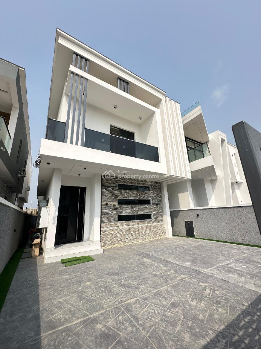 Contemporary 5 Bedroom Fully Detached Duplex with Bq, Pool & Inverter, Ajah, Lekki, Lagos, Detached Duplex for Sale