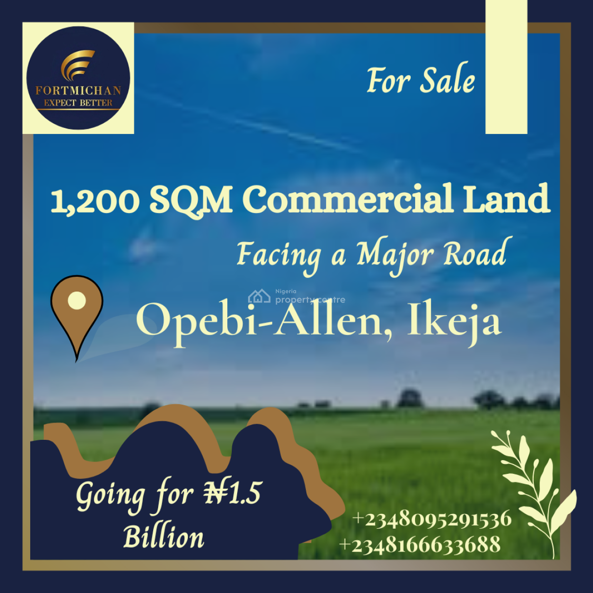 1,200 Sqm Commercial Land, Opebi-allen, Ikeja, Lagos, Land for Sale