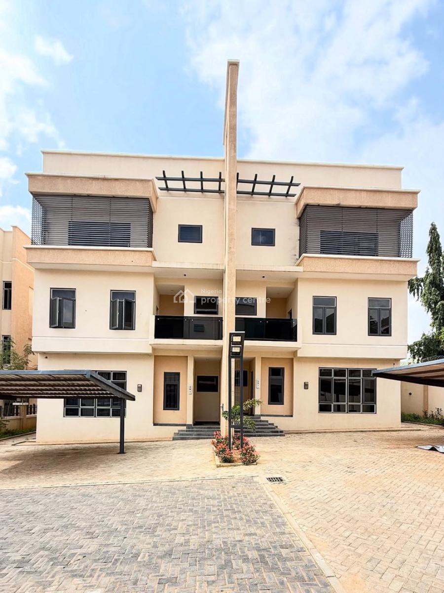 Brand New 5 Bedroom Semi Detached Spacious Duplex,bq, Serene Vicinity, Serene Neighborhood. Tarred Road, Guzape District, Abuja, Semi-detached Duplex for Rent