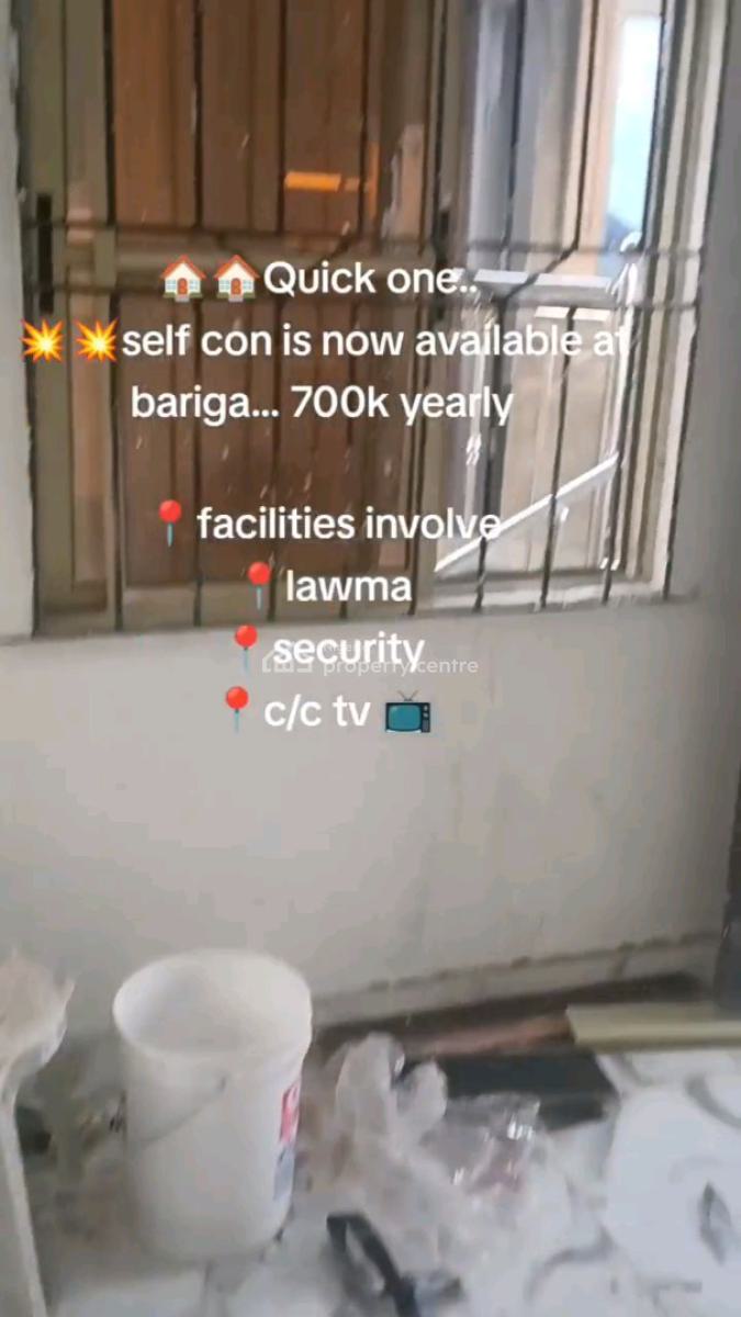 Standard and Newly Built Self Contained, Bariga, Shomolu, Lagos, Self Contain (single Rooms) for Rent