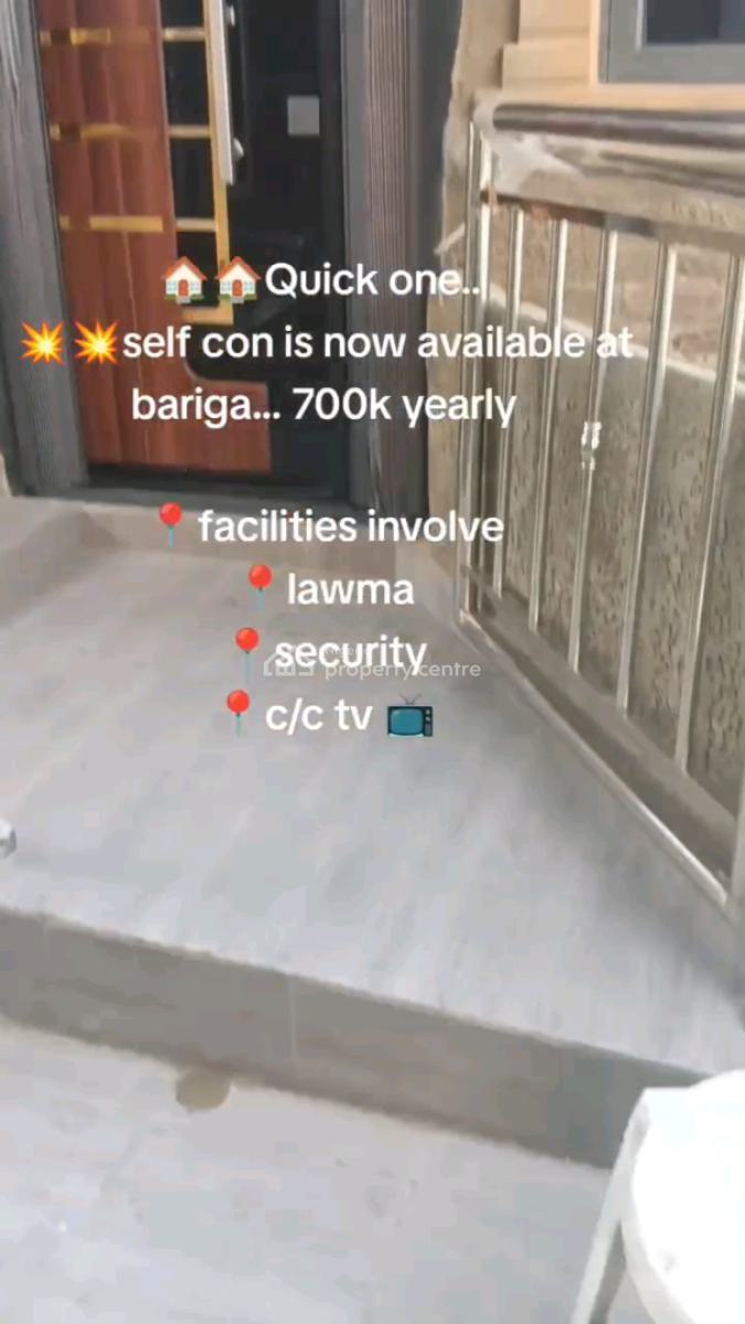 Standard and Newly Built Self Contained, Bariga, Shomolu, Lagos, Self Contain (single Rooms) for Rent