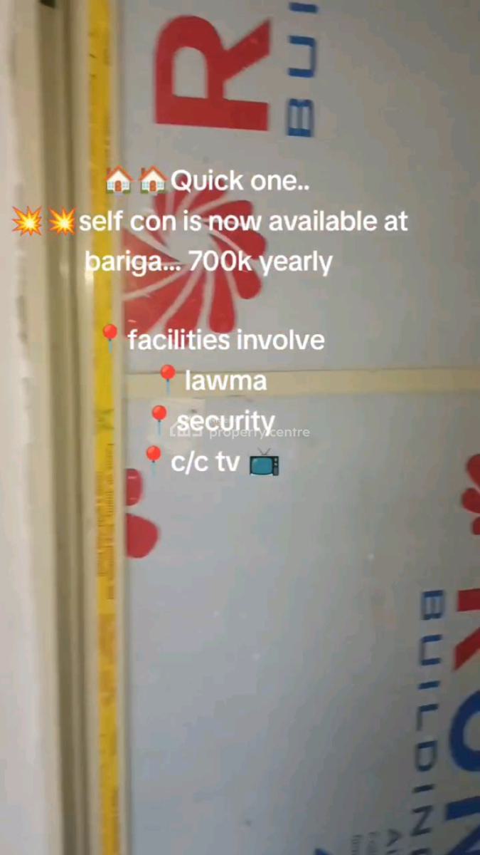Standard and Newly Built Self Contained, Bariga, Shomolu, Lagos, Self Contain (single Rooms) for Rent