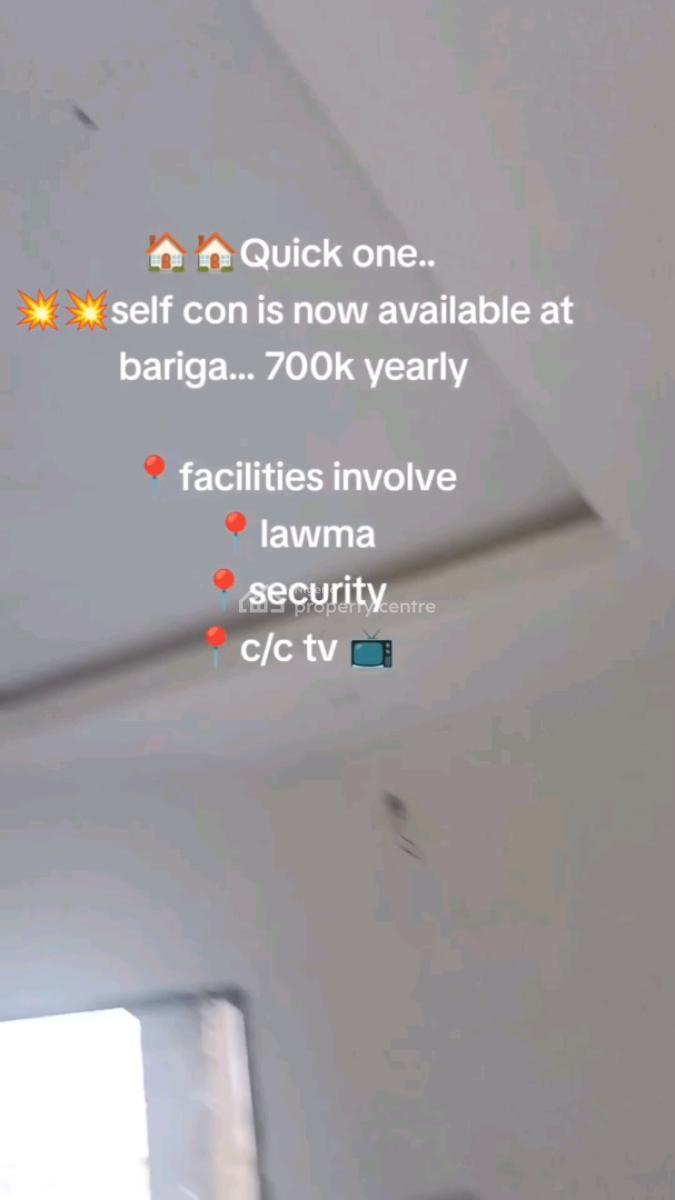 Standard and Newly Built Self Contained, Bariga, Shomolu, Lagos, Self Contain (single Rooms) for Rent