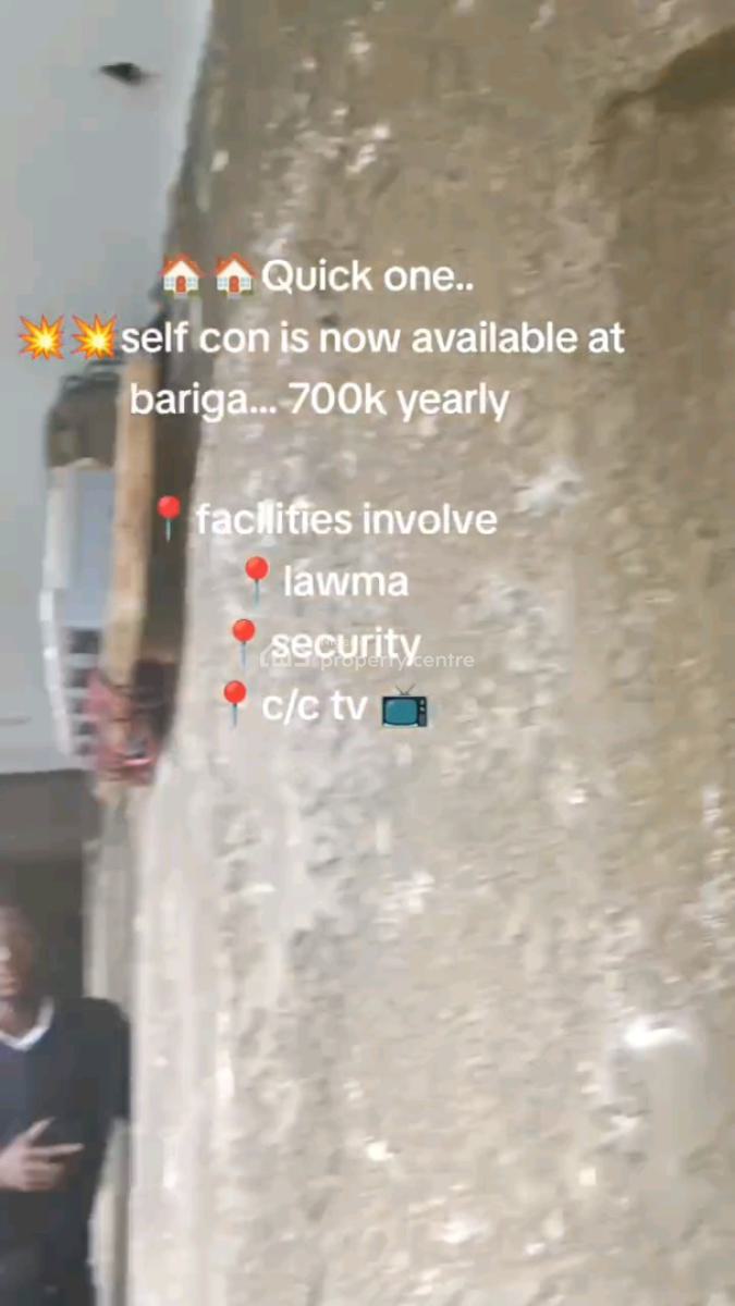 Standard and Newly Built Self Contained, Bariga, Shomolu, Lagos, Self Contain (single Rooms) for Rent