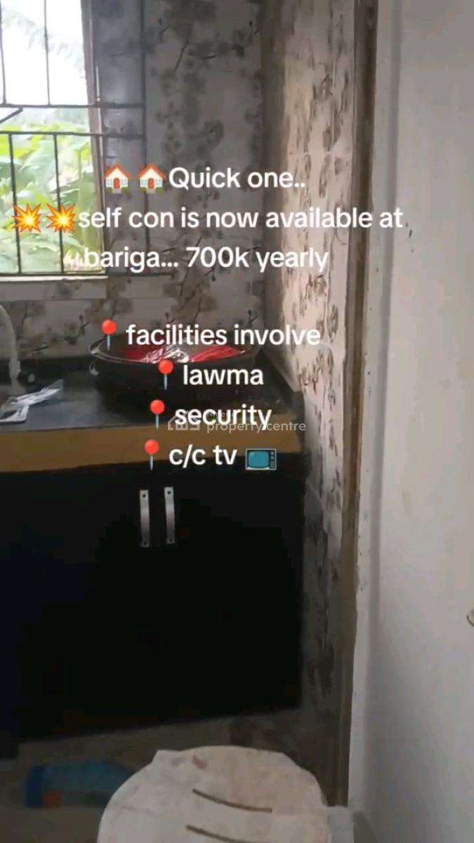 Standard and Newly Built Self Contained, Bariga, Shomolu, Lagos, Self Contain (single Rooms) for Rent