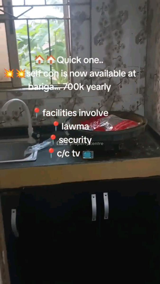 Standard and Newly Built Self Contained, Bariga, Shomolu, Lagos, Self Contain (single Rooms) for Rent