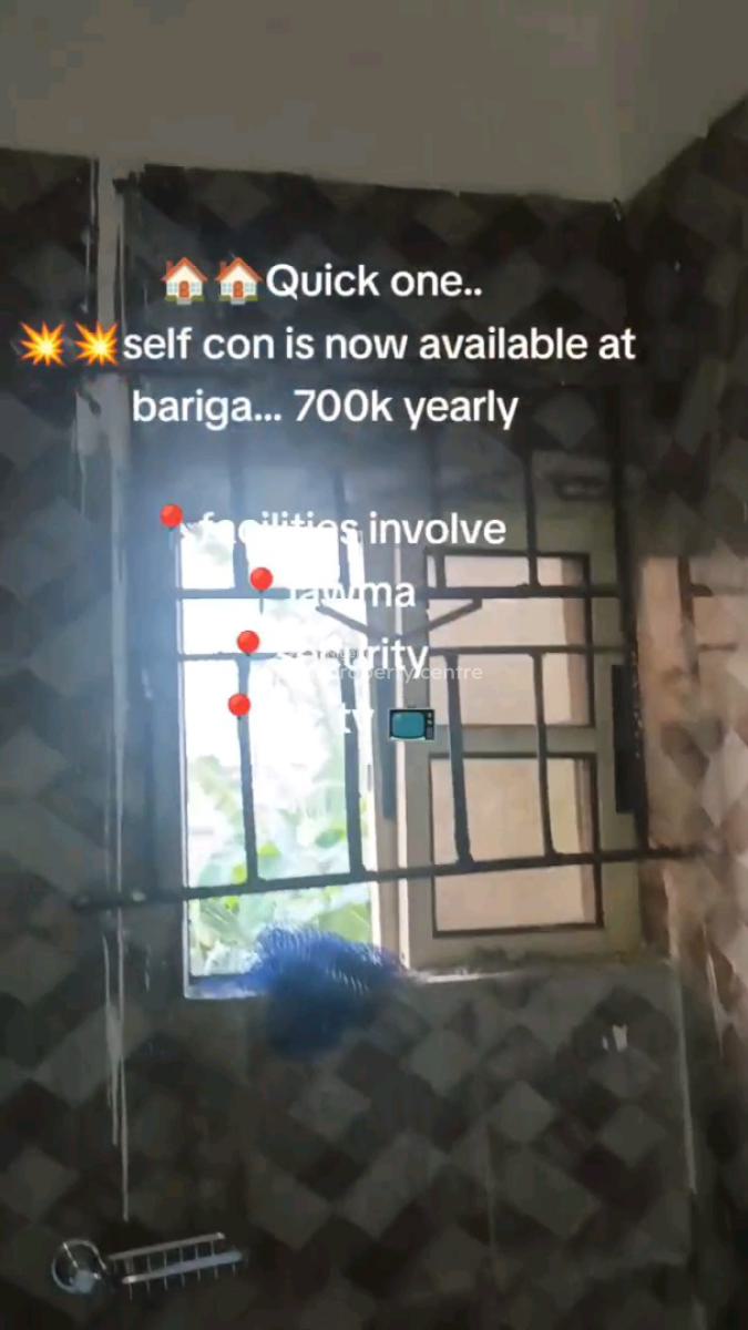 Standard and Newly Built Self Contained, Bariga, Shomolu, Lagos, Self Contain (single Rooms) for Rent