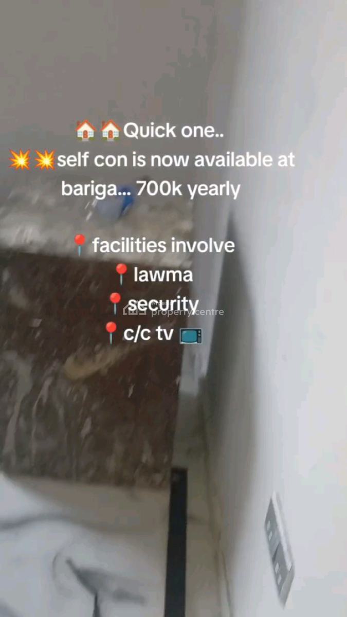 Standard and Newly Built Self Contained, Bariga, Shomolu, Lagos, Self Contain (single Rooms) for Rent