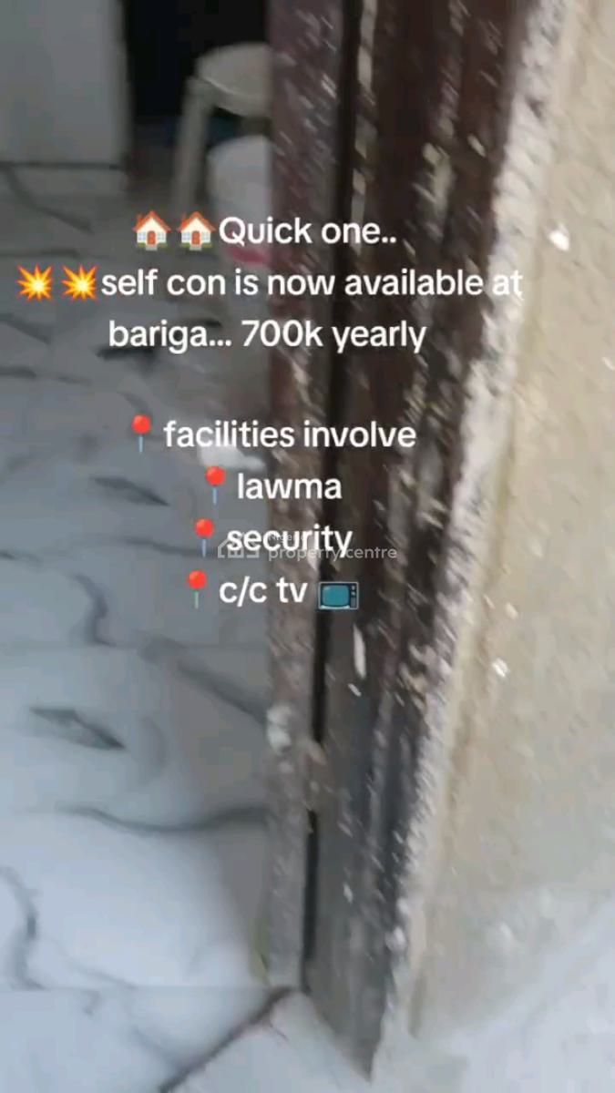 Standard and Newly Built Self Contained, Bariga, Shomolu, Lagos, Self Contain (single Rooms) for Rent