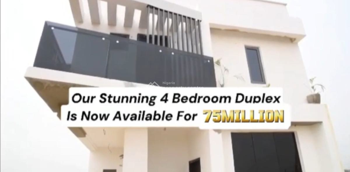 Newly Built 4 Bedroom Duplex Pre-finished, Igbogbo Ikorodu Beside Red Brick Company ,near Ikorodu Recreation Cntr, Igbogbo, Ikorodu, Lagos, Detached Duplex for Sale