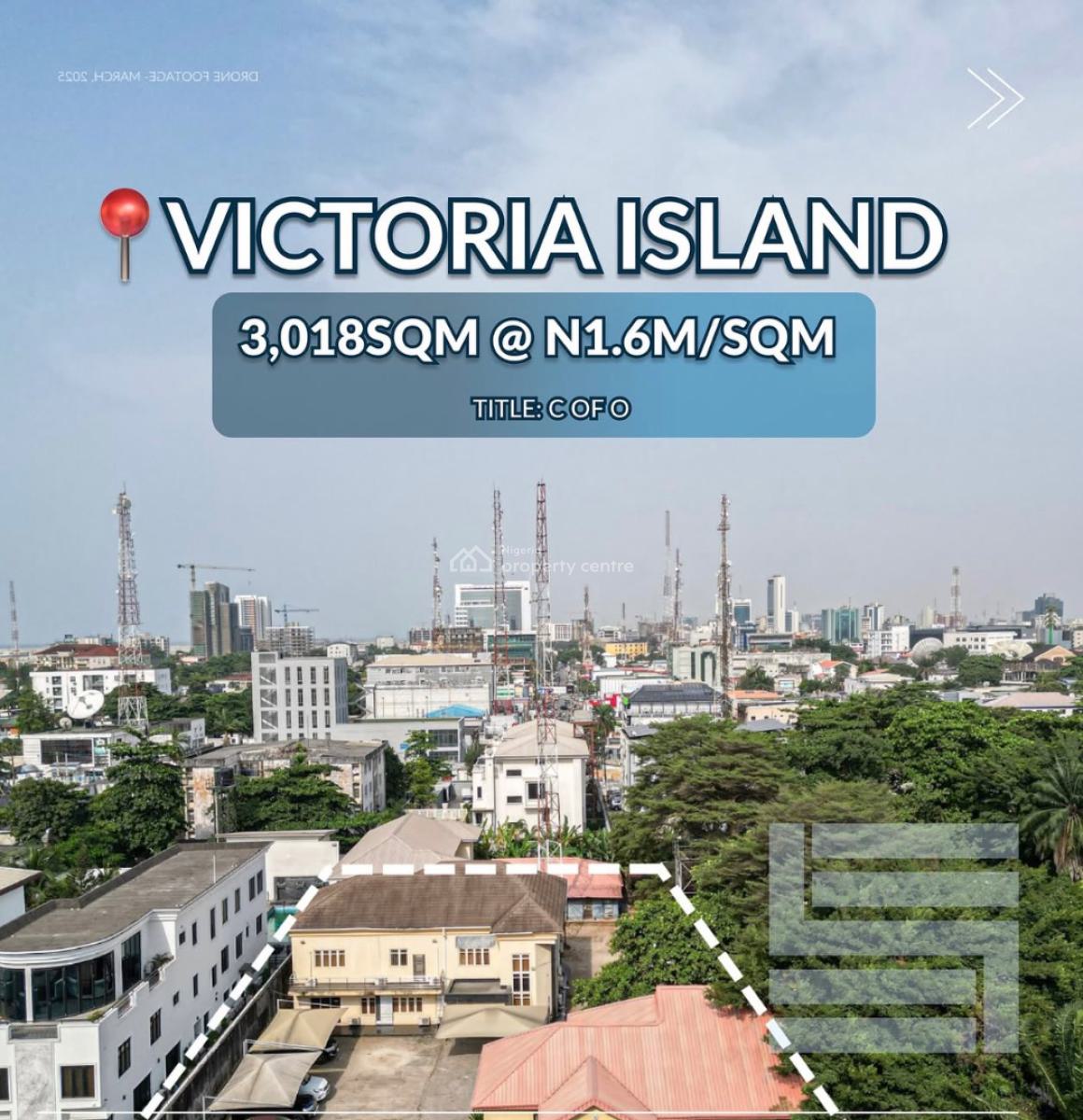 Exclusive 3,018sqm of Land in a Very Good Location, Victoria Island (vi), Lagos, Land for Sale