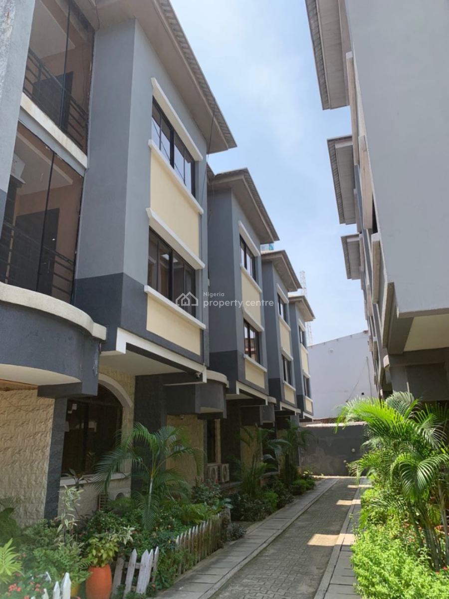 Lovely 4 Bedroom Terrace Duplex with a Bq, Off Ahmadu Bello Way, Victoria Island (vi), Lagos, Terraced Duplex for Rent