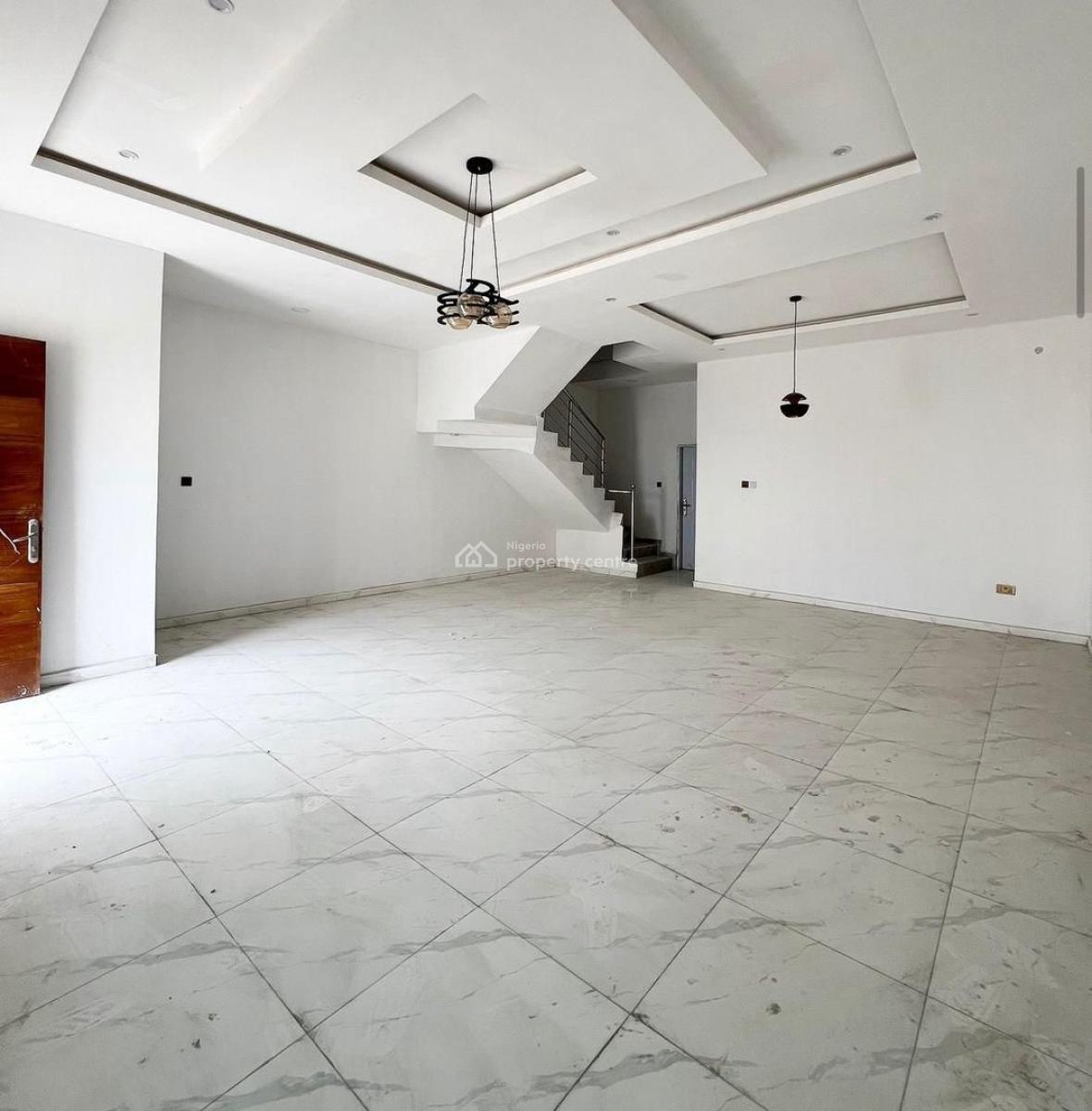 Brand New 4 Bedroom Terrace Duplex with Bq and Self Compound, Ikota Gra, Ikota, Lekki, Lagos, Terraced Duplex for Rent