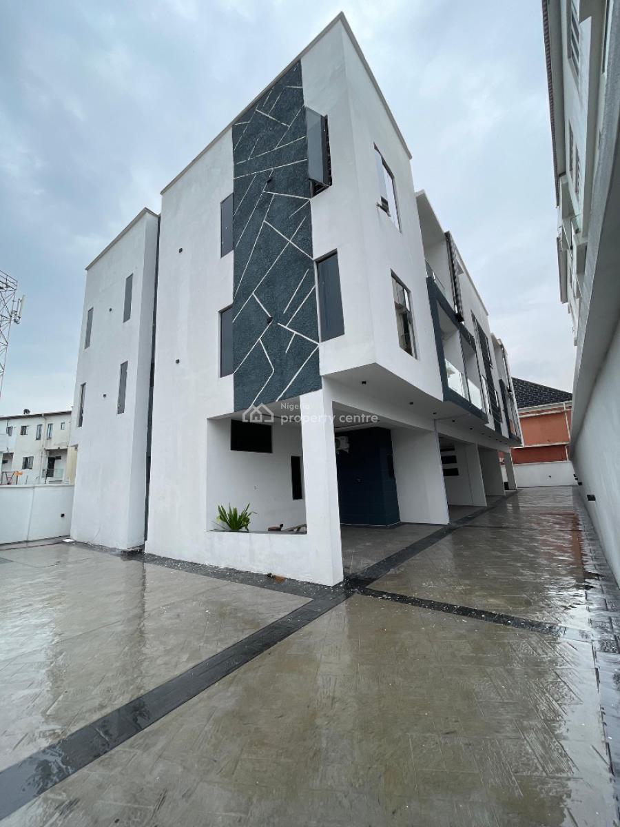 Contemporary 4-bedroom Terraced  Duplex with Bq, Suitable for Investment, Ikate, Lekki, Lagos, Terraced Duplex for Sale