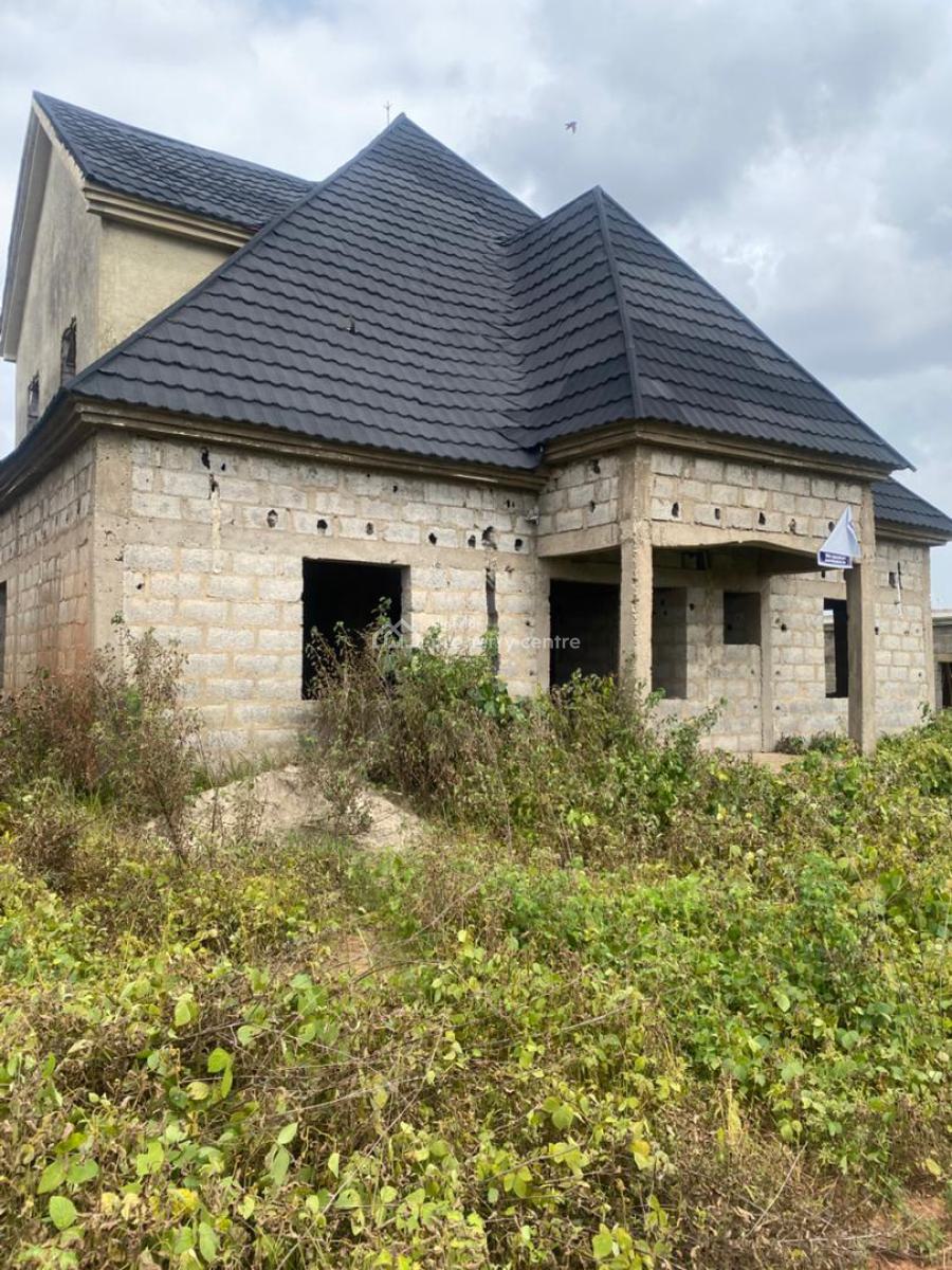 Semi Finished 4-bedroom Fully Detached Bungalow with Penthouse, Wealth Estate Phase2, Pyakasa, Lugbe District, Abuja, Detached Bungalow for Sale