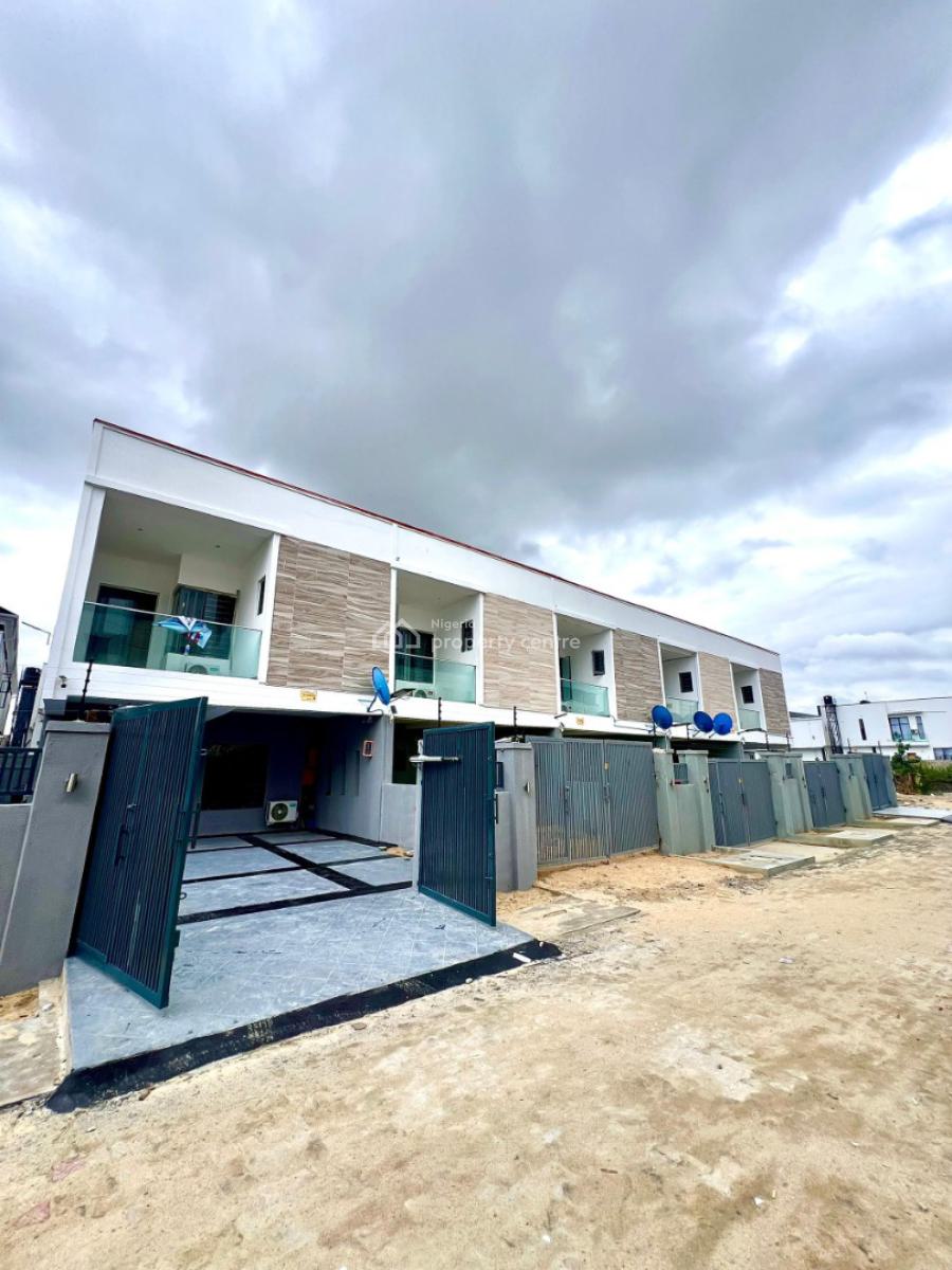 Fully Furnished Self-compound 3 Bedroom Terrace with Bq and Inverter, Few Minutes Drive to Lekki Phase One, Ikota, Lekki, Lagos, Terraced Duplex for Sale
