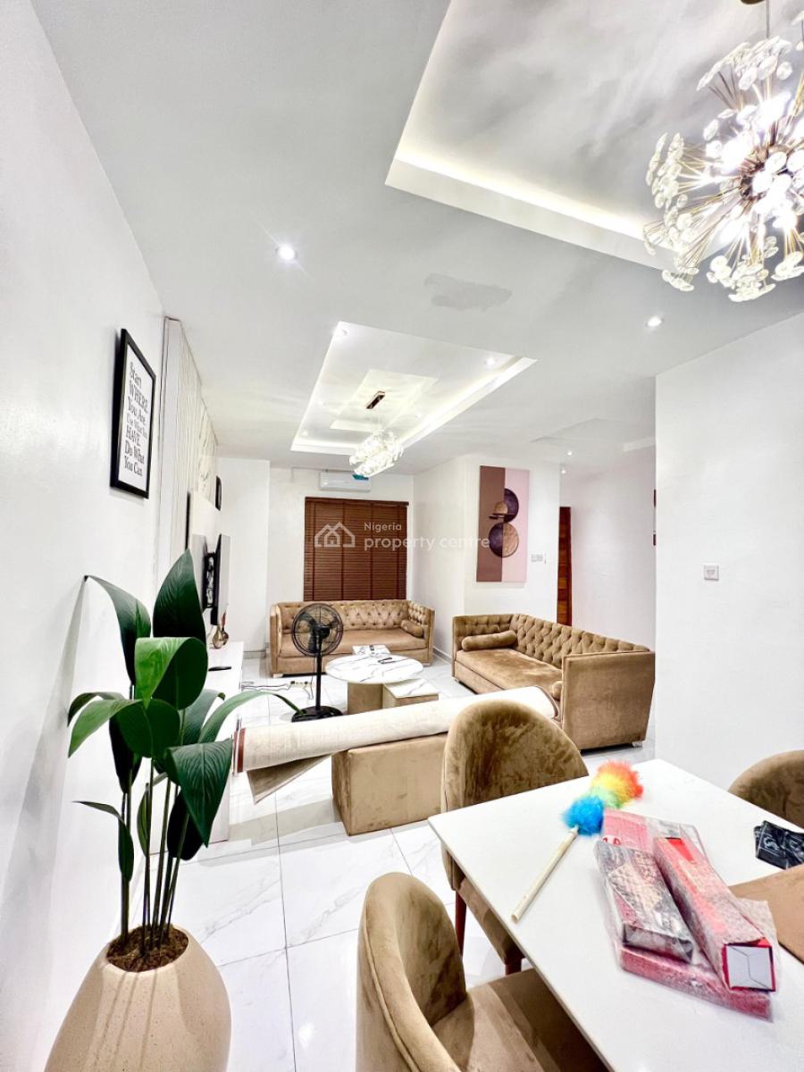 Fully Furnished Self-compound 3 Bedroom Terrace with Bq and Inverter, Few Minutes Drive to Lekki Phase One, Ikota, Lekki, Lagos, Terraced Duplex for Sale