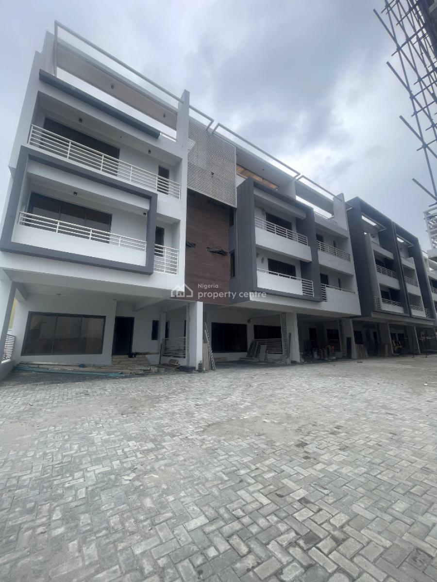 Luxury 5 Bedroom Carcass with Elevator, Rooftop and Mini Mart, Oniru, Victoria Island (vi), Lagos, Terraced Duplex for Sale