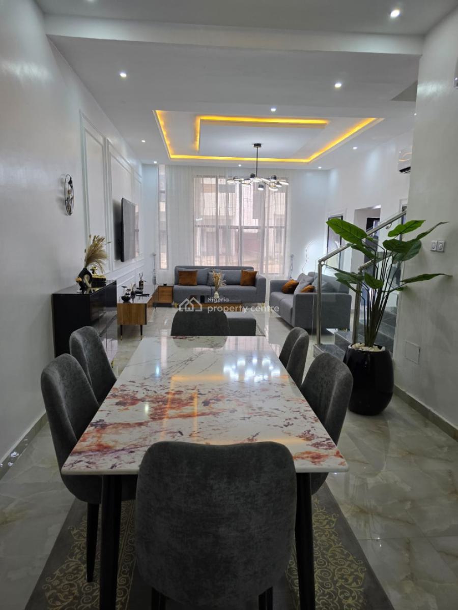 Aesthetically Built Furnished 4 Bedroom Semi Detached Duplex with Bq, Abijo Gra, Abijo, Lekki, Lagos, Semi-detached Duplex for Sale