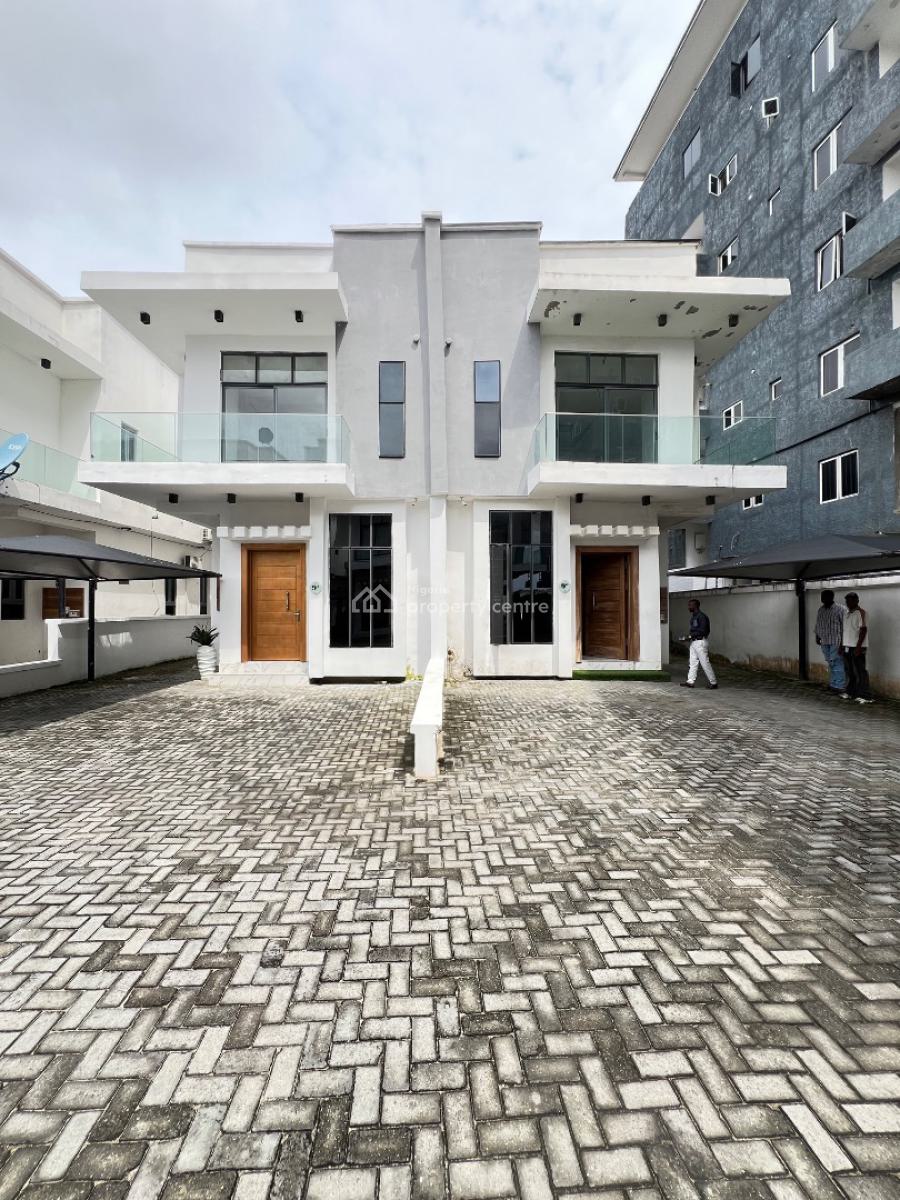 Affordable 4 Bedroom Semi Detaced Duplex with Bq in a Gated Estate, Osapa London, Osapa, Lekki, Lagos, Semi-detached Duplex for Sale