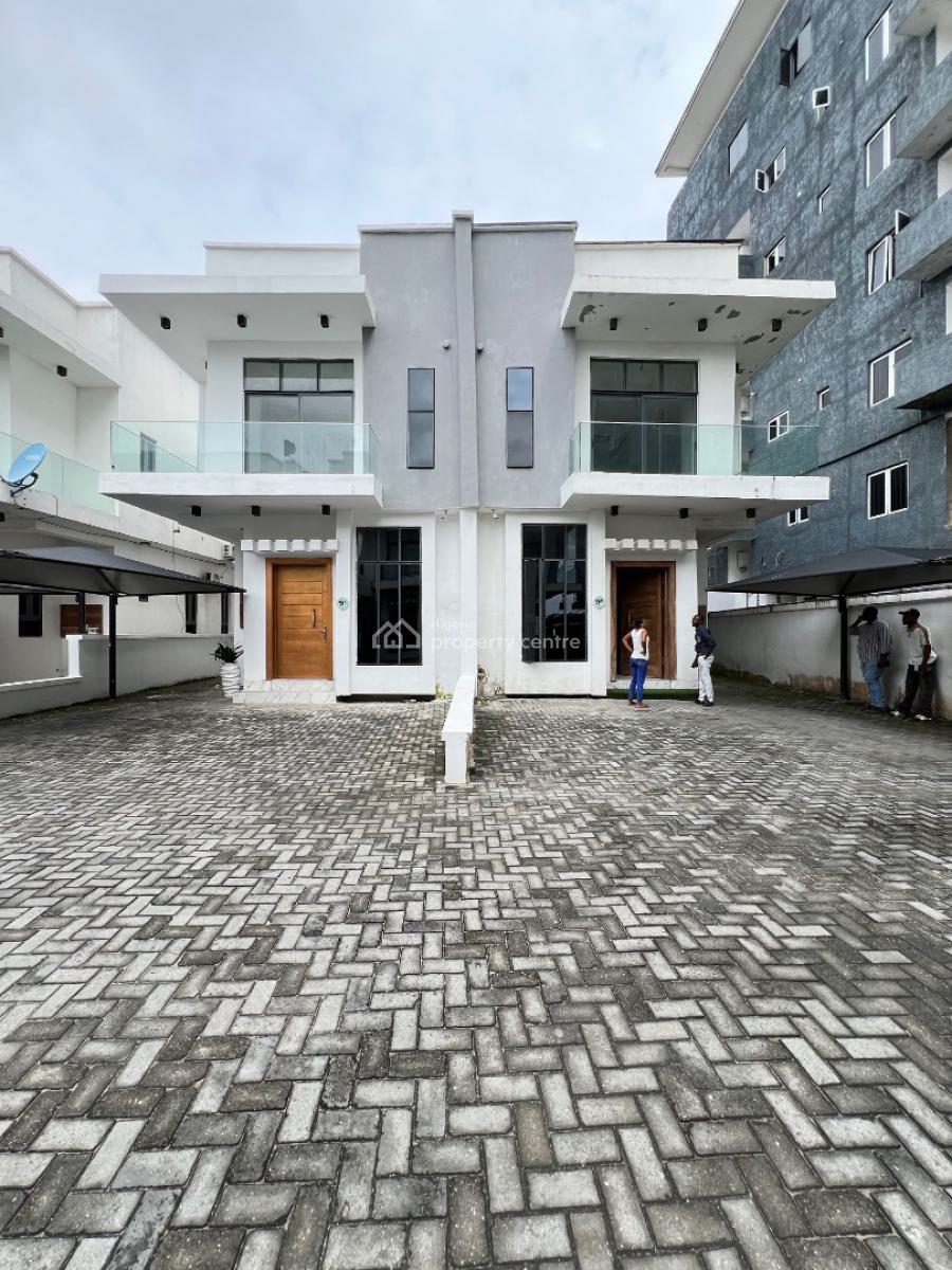Affordable 4 Bedroom Semi Detaced Duplex with Bq in a Gated Estate, Osapa London, Osapa, Lekki, Lagos, Semi-detached Duplex for Sale