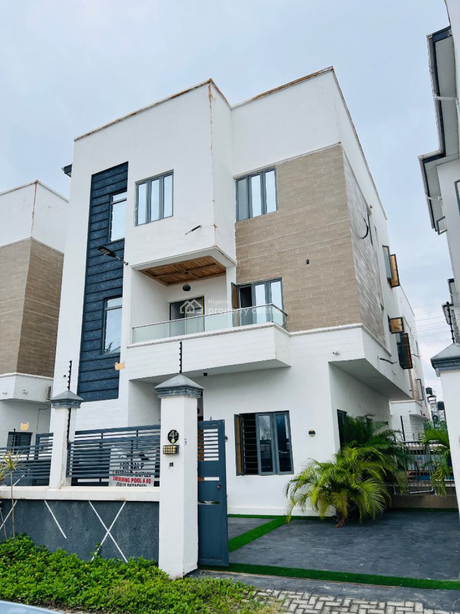 Distress 5 Bedroom Detached Duplex on Two Floors with Swimming Pool, Lekki Palm City Estate, Ajah, Lagos, Detached Duplex for Sale