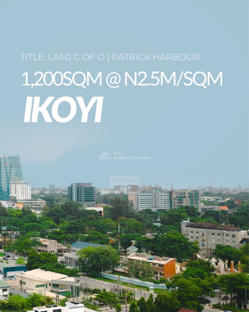 Lovely 1,200sqm Land Available, Patrick Harbour, Ikoyi, Lagos, Residential Land for Sale
