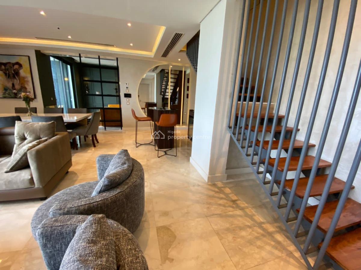 Exclusive Fully Furnished 4-bedroom Penthouse with a Bq, Off Awolowo Road, Ikoyi, Lagos, Block of Flats for Sale