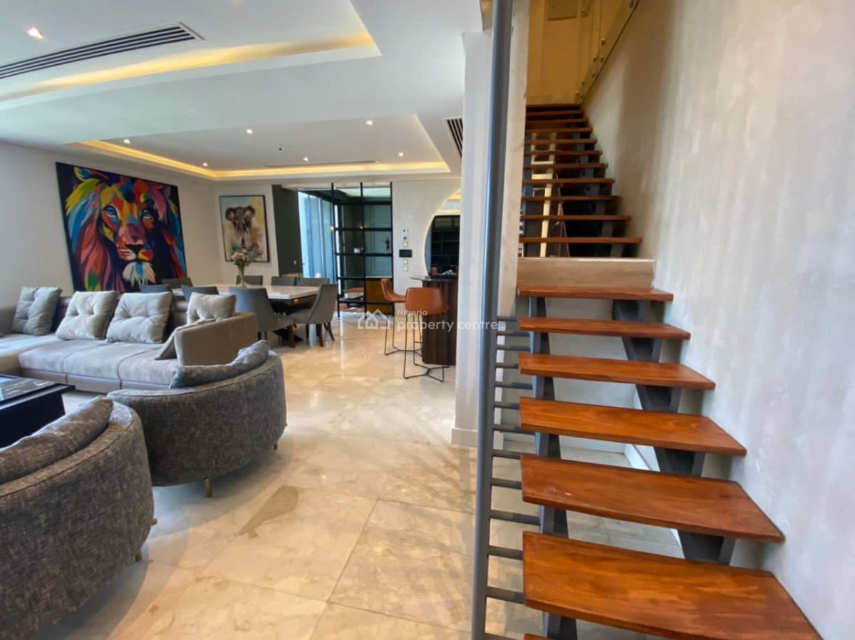 Exclusive Fully Furnished 4-bedroom Penthouse with a Bq, Off Awolowo Road, Ikoyi, Lagos, Block of Flats for Sale