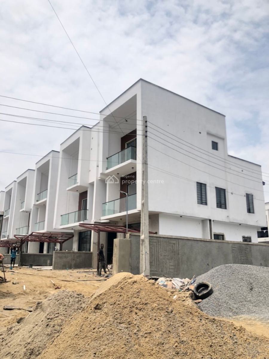 Self Compound 4 Bedroom Semi Detached Duplex with Bq, Orchid Road, Lekki, Lagos, Semi-detached Duplex for Sale