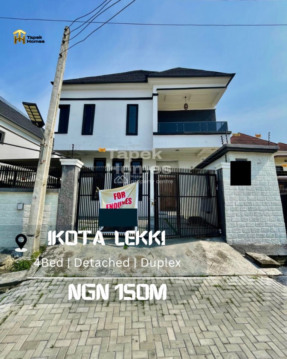 4bed Duplex + Bq, Ikota, Lekki, Lagos, Detached Duplex for Sale