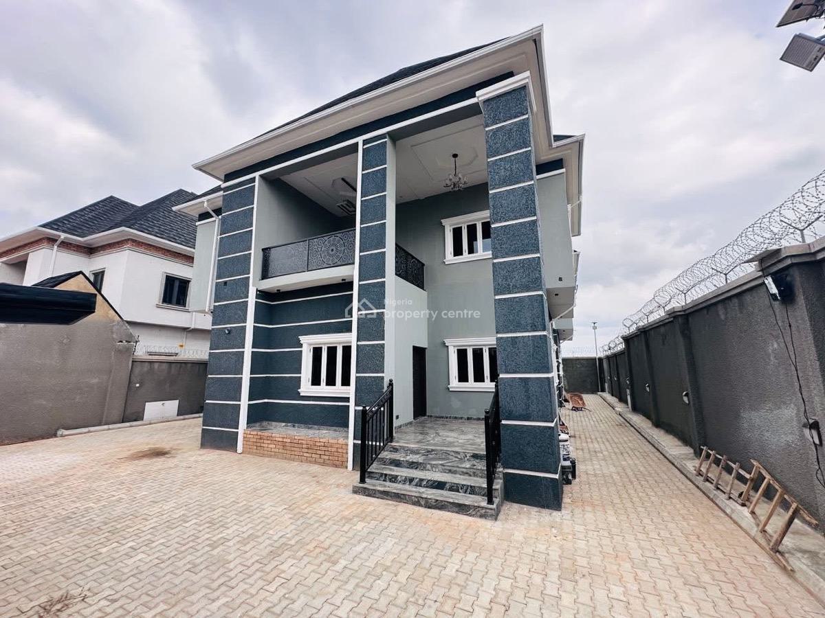 Brand New 5 Bedroom Spacious Detached Duplex with 2 Living Rooms, Serene Neighborhood, Kukwaba, Abuja, Detached Duplex for Sale