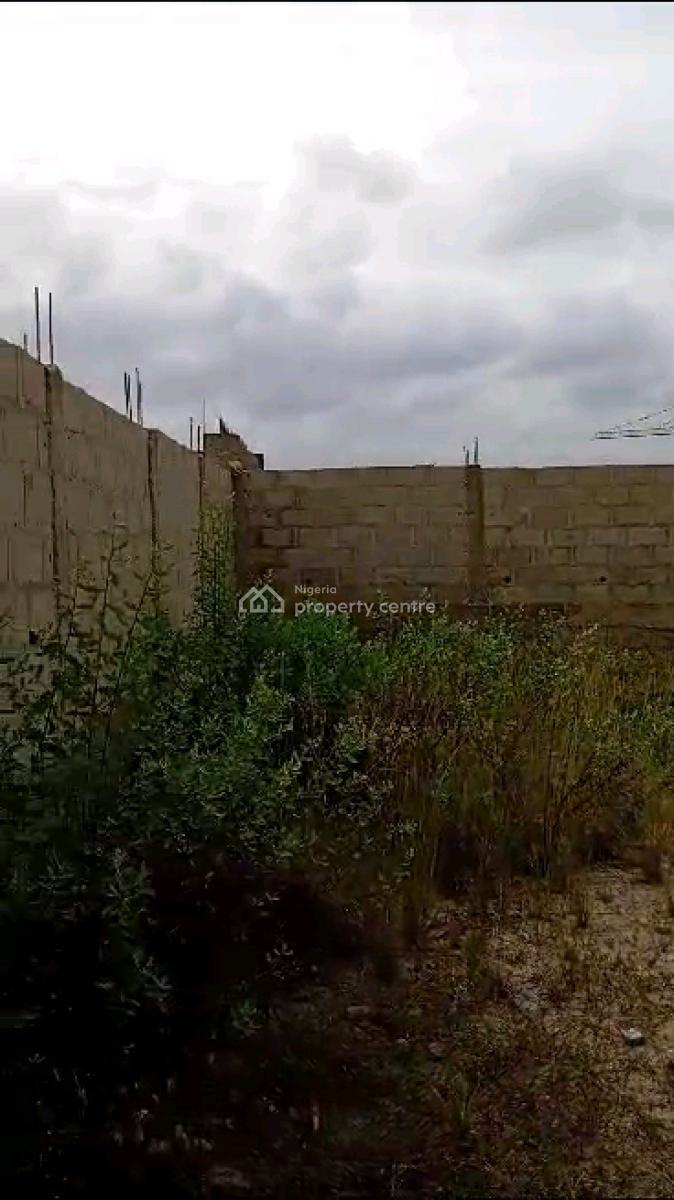 One and Half Plot of Vacant Land Fence and Gated in an Estat, Aquaview Estate, Ogudu, Lagos, Land for Sale