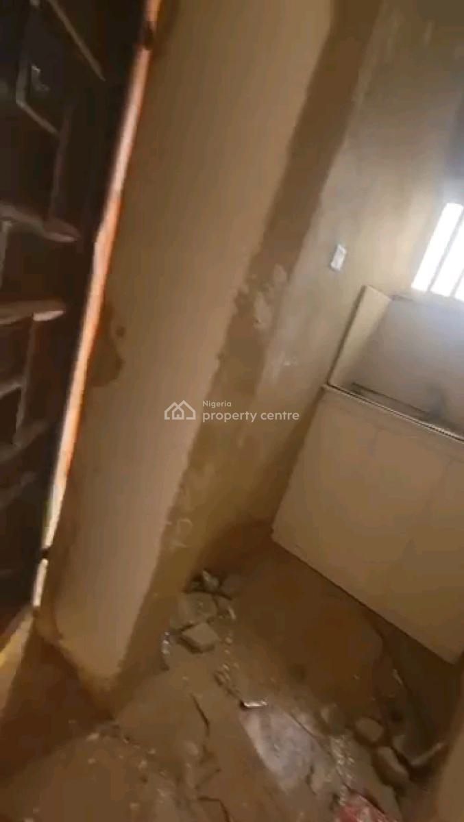 a Standard and Decent Roomself Contain, Upstairs with Private Balcony, New Garage, Bariga, Shomolu, Lagos, Self Contain (single Rooms) for Rent