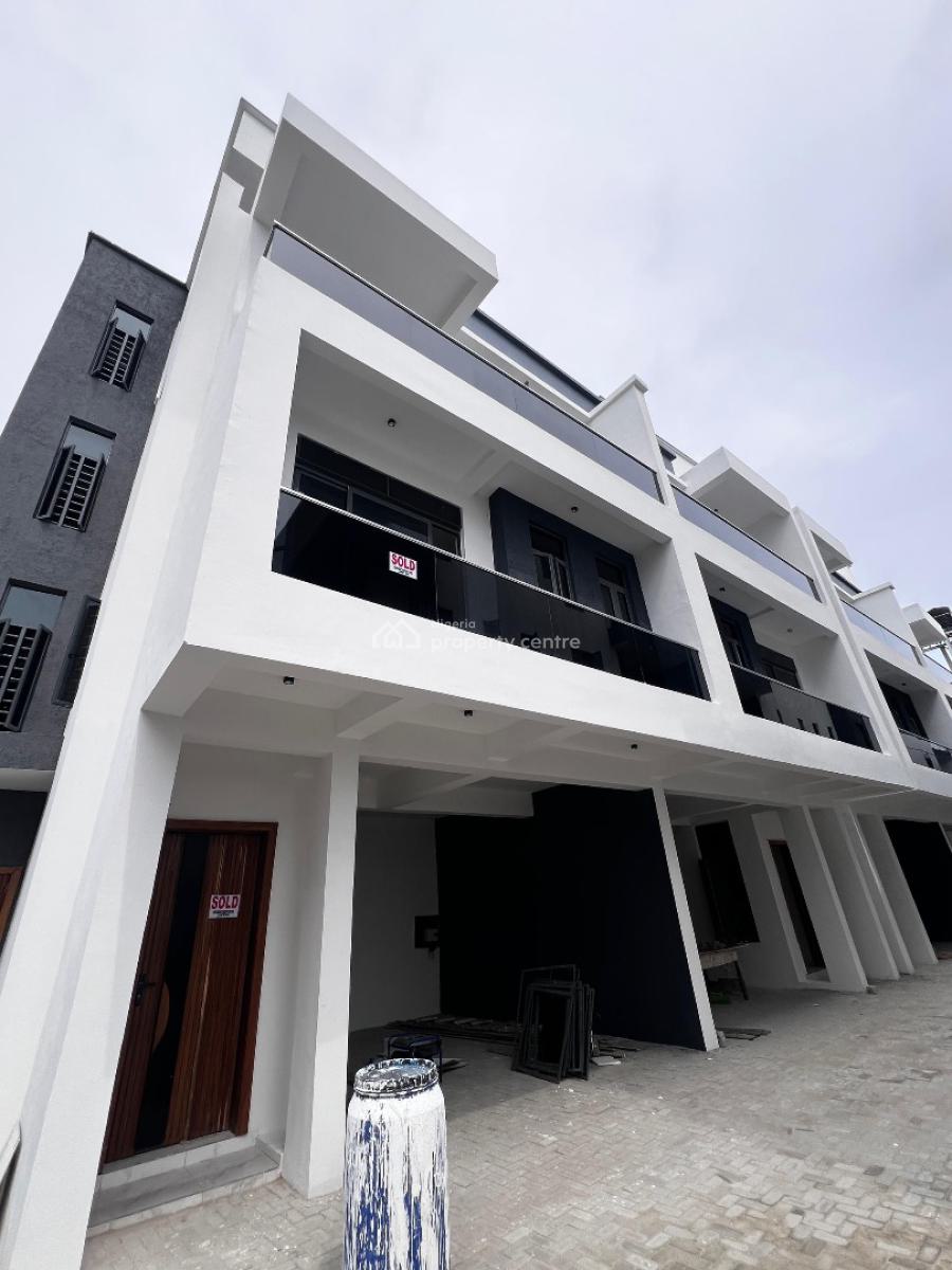 Modern 4-bedroom Terrace Duplex with Governors Consent & Premium Fini, Ologolo, Lekki, Lagos, Terraced Duplex for Sale
