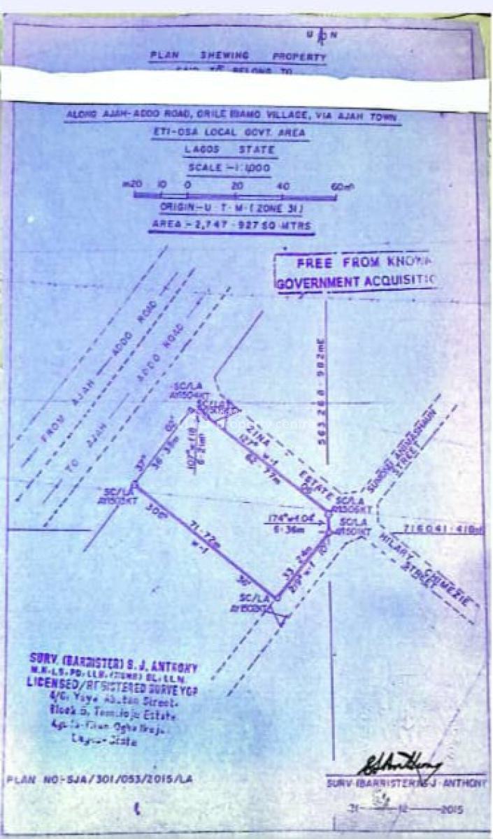 4plots of Land Cofo Along Badore Ajah Road, Along Badore -ajah Road, Ado, Ajah, Lagos, Mixed-use Land for Sale