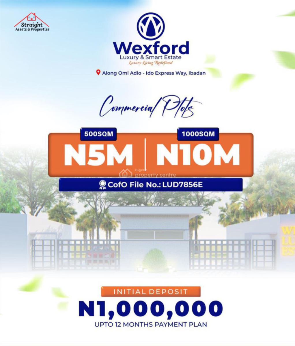 Plots of Dry & Table Land, Wexford Luxury and Smart Estate, Along Omi Adio - Ido Expressway, Ibadan, Oyo, Mixed-use Land for Sale